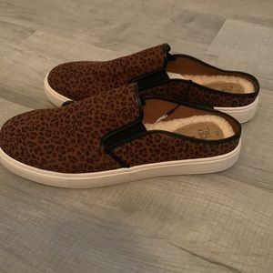 Mule sneaker with Sherpa lining leopard 🐆 print
